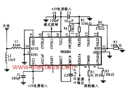 基于TX6000和RX6000收發(fā)芯片的OOK/ASK無線收發(fā)電路設(shè)計